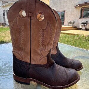 Canada West Brahma Men's Leather Western Cowboy Boots